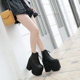 GREATNFB 2019 New European and American Style Stage DJ Fashion High Heel Platform Shoes Chunky Heel Ankle Boots Men and Women Same Style Large Size Shoes 35-43