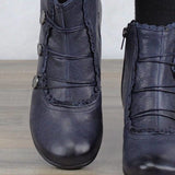GREATNFB  New plus Size Women's High Heels 40-43 Chunky Heel Ankle Boots Jgbn0004026