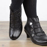 GREATNFB  New plus Size Women's High Heels 40-43 Chunky Heel Ankle Boots Jgbn0004026