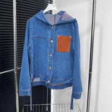 Designer Women Jackets Denim Coat Womens Button Letters Spring Autumn Style Slim for Lady Outfit Woman Jeans Classic Windbreaker Coats Femme