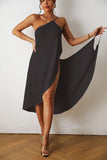 GREATNFB European and American  New Solid Color Sexy  Beach Skirt Suspenders Jumpsuit Short Skirt Female 7 Colors Size 8 in Stock