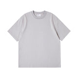 GREATNFB 240G Heavy Cotton 40 Double Yarn White Short Sleeve T-shirt Men and Women Same Style  New Lovers Outfit All-Match T-shirt