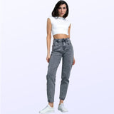 Casual Fashion Straight Denim Pencil Pants Slim Narrow Draping Skinny Pants Women's Spring and Autumn Small Jeans
