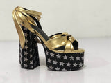 Foreign Trade European and American Style Summer Open Toed Sandals Ankle Strap Roman Shoes Chunky Heel Shoes plus Size Women's Sandals