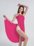 GREATNFB European and American  New Solid Color Sexy  Beach Skirt Suspenders Jumpsuit Short Skirt Female 7 Colors Size 8 in Stock