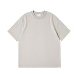 GREATNFB 240G Heavy Cotton 40 Double Yarn White Short Sleeve T-shirt Men and Women Same Style  New Lovers Outfit All-Match T-shirt