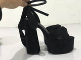 Foreign Trade European and American Style Summer Open Toed Sandals Ankle Strap Roman Shoes Chunky Heel Shoes plus Size Women's Sandals