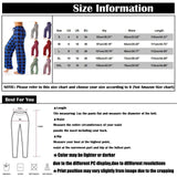 Autumn Winter Women Autumn Plaid Printed Pants Full Length Long Trousers Sports Pants
