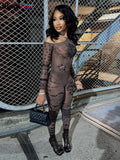 greatnfb  Weird Puss Sexy See Through Women 2 Piece Set Fashion Heart Print Slash Neck Bodysuit+Leggings Matching Midnight Clubwear Suit