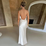 Cross border sexy evening dress from Europe and America, elegant and stylish slit dress