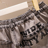 New 2022 Summer Plus Size Women Jeans Shorts For Women Large Size Gray Pocket Cotton Denim Hot pants 3XL 4XL 5XL 6XL 7XL