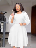 greatnfb  Wedding Party Women Dresses Puff Sleeve Midi Robe Dubai African Evening Gown 2024 Fashion Clothing Elegant Ladies Dress Boubou