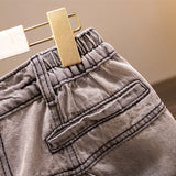 New 2022 Summer Plus Size Women Jeans Shorts For Women Large Size Gray Pocket Cotton Denim Hot pants 3XL 4XL 5XL 6XL 7XL