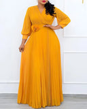 5XL plus size Dresses  Long Sleeve Clothes elegant dresses party wedding Flower belt ceremonial dress for women