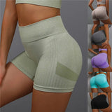 greatnfb  Summer Yoga Shorts High Waist Sports Short Leggings Women Push Up Tights Seamless Gym Workout Scrunch Shorts Fitness Wear