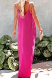 Greatnfb V Neck Loose Cami Dress